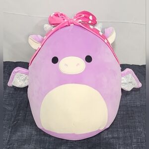 Squishmallows Dina The Purple Dragon 14"